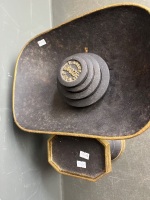 Cast iron balance scales with weights - 4