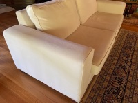 2 Seater Australian Made Cream Fabric Sofa - 3