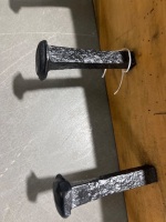 Coat/hat rack made from railway spikes - 4