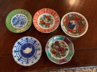 5 Small Japanese Porcelain Trinket Dishes - 2