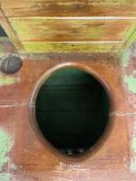 Antique thunder box used for vegetable storage no internal tin - 4