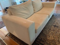 2 Seater Australian Made Cream Fabric Sofa - 2