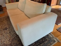 2 Seater Australian Made Cream Fabric Sofa - 3