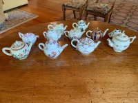 Collection of 11 Victoria and Albert Museum Reproduction Teapots - 4