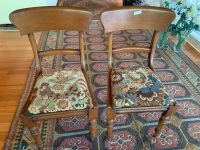 WITHDRAWN- Pair of Victorian Mahogany Dining Chairs with Upholstered Seats - 2