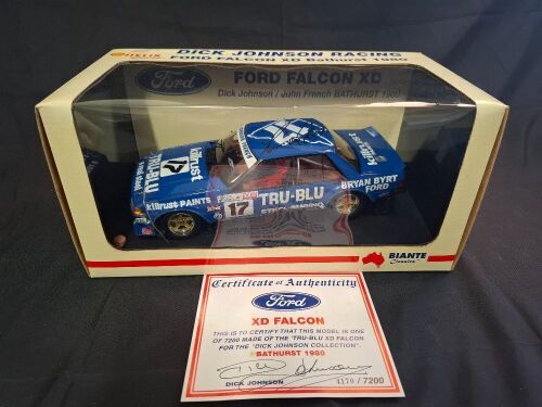 1980 Ford Falcon XD # 17 Dick Johnson/John French - The Rock Hardie-Ferodo 1000 - 4170/7200 - Biante B180201A - Car & Certificate Signed Dick Johnson @ TM Event 2009