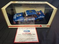 1982 Ford Falcon XE # 17 Dick Johnson/John French - Blue - James Hardie 1000 - 1077/3100 - Biante B180301B - Car & Certificate Signed Dick Johnson & John French