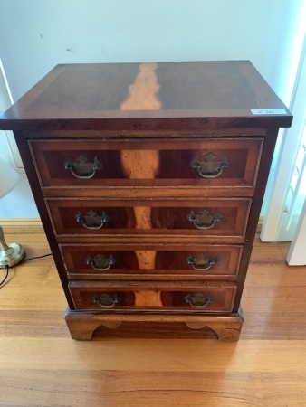 Pair of 4 Drawer Yew Flights of Drawers