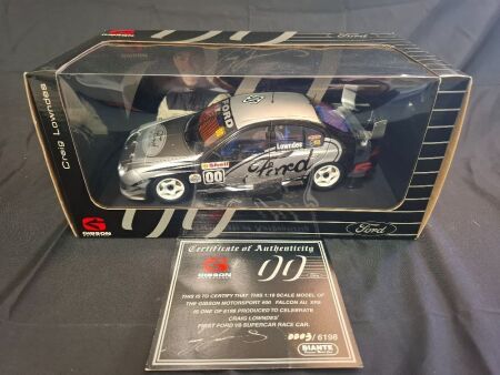 2001 Ford Falcon AU XR8 # 00 Craig Lowndes - Gibson Motorsport SSC - 0003/6198 - BianteMB013 - Certificate Signed Craig Lowndes