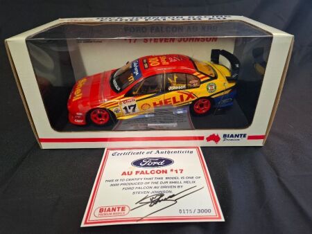 2001 Ford Falcon AU XR8 # 17 Steven Johnson - DJR - SSC - 0175/3000 - Biante MB014 - Car & Certificate Signed Dick Johnson