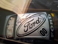 2001 Ford Falcon AU XR8 # 00 Lowndes/Crompton - Gibson Motorsport - Bathurst - 08444/10500 - Biante MB022 - Car Signed CL/Certificate Signed NC; w/ Signing Photo - 2