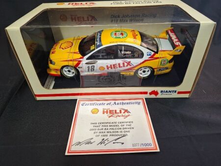 2003 Ford Falcon BA XR8 # 18 Max Wilson DJR ATCC - 0377/1000 - Biante B180702B