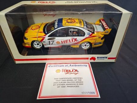 2004 Ford Falcon BA XR8 # 17 Steven Johnson - DJR ATCC - 0340/1000 - Biante B180702J - Car Signed Dick Johnson & Steven Johnson @ TM Event 2010