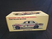 1969 Ford Falcon XW GT-HO # 46D McPhee/Mulholland - 2nd Place Hardie-Ferodo 500 - 1613/1800 - AUTOart 86913 - Certificate Signed Bruce McPhee - 5