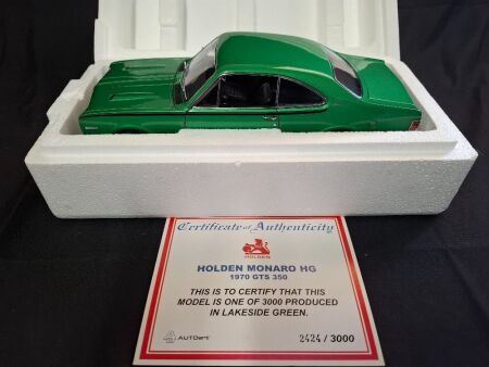 1970 Holden Monaro HG GTS 350 - Lakeside Green - 2424/3000 - AUTOart 73403