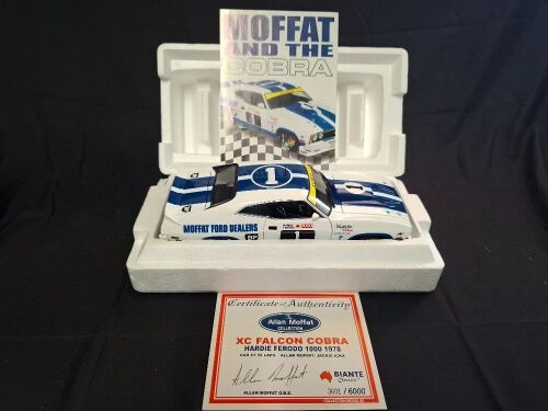 1978 Ford Falcon XC Cobra # 1 Allan Moffat/Jackie Ickx - Hardie-Ferodo 1000 - 3601/6000 - AUTOart 87612 - The Allan Moffat Collection; Certificate Signed Allan Moffat