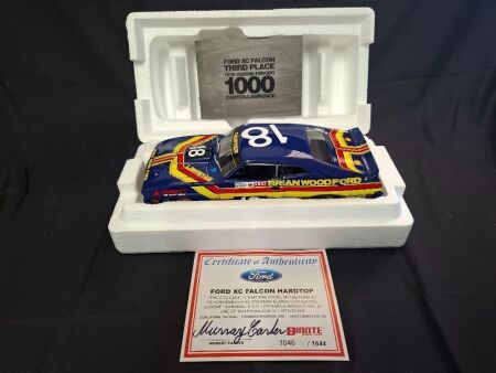 1978 Ford Falcon XC Cobra # 18 Carter/Lawrence - 3rd Place Hardie-Ferodo 1000 - 1046/1644 - AUTOart 87811 - Certificate Signed Murray Carter