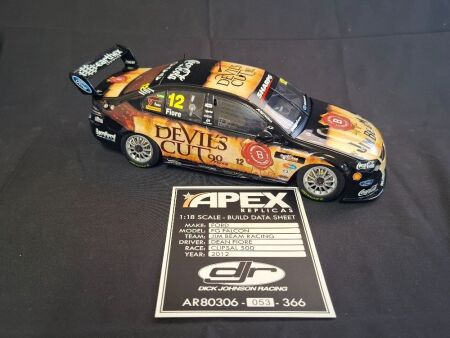 2012 Ford Falcon FG XR8 # 12 Dean Fiore - DJR Jim Beam Clipsal 500 - 0053/0366 - APEX Replicas AR80306