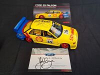 1993 Ford Falcon EB # 18 John Bowe - Round 1 Winner V8 Supercars - ATCC - 0140/0700 - Biante BNA0001 - Certificate Signed John Bowe Car Signed Dick Johnson