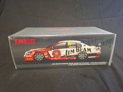 2008 Ford Falcon BF XR8 # 17 Steven Johnson - DJR Jim Beam ATCC - 0040/0700 - Biante B18302B - Car Signed Steven Johnson & Dick Johnson On Roof