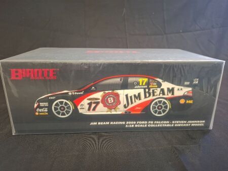 2009 Ford Falcon FG XR8 # 17 Steven Johnson - DJR Jim Beam - ATCC - 0282/1200 - Biante B18303B - Car Signed Steven Johnson