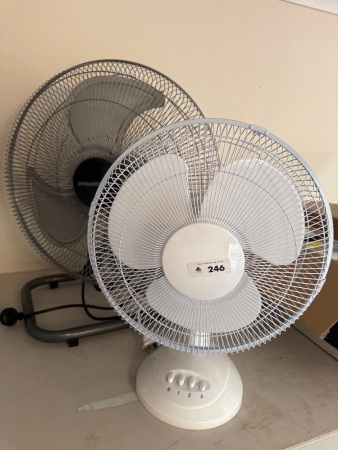 2x electric fans