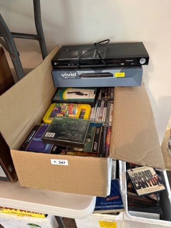 2x DVD players and Assorted DVDs