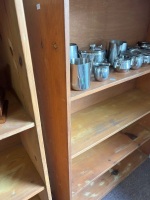 Solid timber pine four tier bookcase - 3