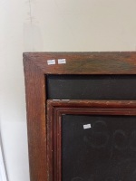 Pair of large rustic timber framed blackboards - 3