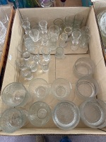 Box lot of mixed nostalgic drinking glasses, snapps and shot glasses - 2