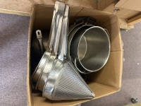 Chef pots, saucepans and conical mesh sieves - 2