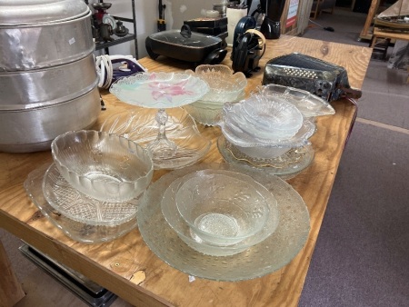 Vintage glass tableware