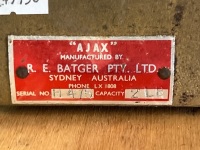 Antique R. E. Batger Sydney "Ajax" counter balance scale with scoop & weights - 2