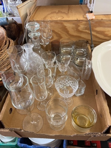 Lot of Glass Vases and More
