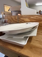 Assorted White Serving Plates