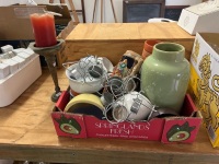 Assorted Lot of Pots and Candlestick Holders