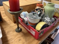 Assorted Lot of Pots and Candlestick Holders - 2