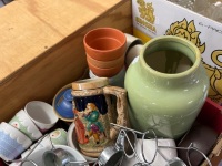 Assorted Lot of Pots and Candlestick Holders - 3