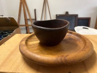 Large Lot of Wooden Bowls, Plates and Salt and Pepper Shakers - 3