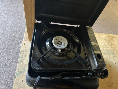 Lot of 2 single burner portable butane gas stoves