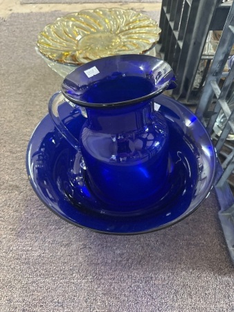 Vintage decorative coloured glassware