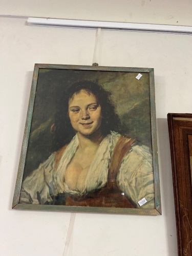 Gypsy Girl Reproduction Print - Originally Painted by Frans Hals