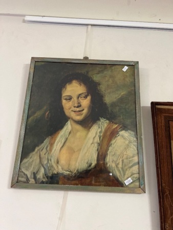 Gypsy Girl Reproduction Print - Originally Painted by Frans Hals
