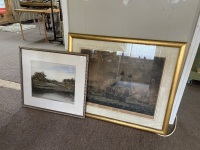 2 x Large Framed Portraits