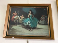 Reproduction Artwork 'Gypsy Dance' by Juan Giralt Lerin