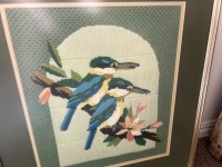 2 x Handmade Framed Embroidery Tapestry Artworks - 3