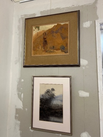 2 x Framed Portraits - Damage to Frame