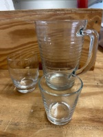 Box Lot of Drinking Glasses and Pitcher - 2