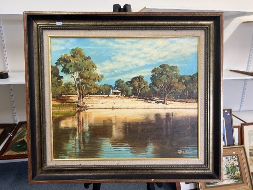 Where Time Takes a Holiday' Oil Painting in Frame Signed by Garry Duncan (g.duncan)