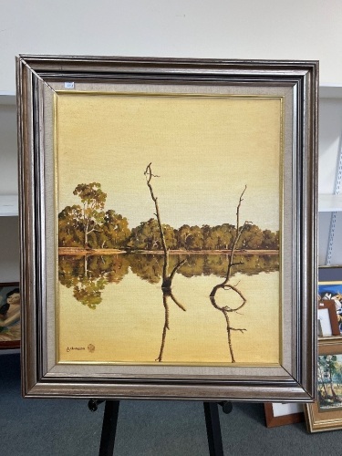 Yellow Belly Hole' Oil Painting in Frame Signed by Garry Duncan (g.duncan)